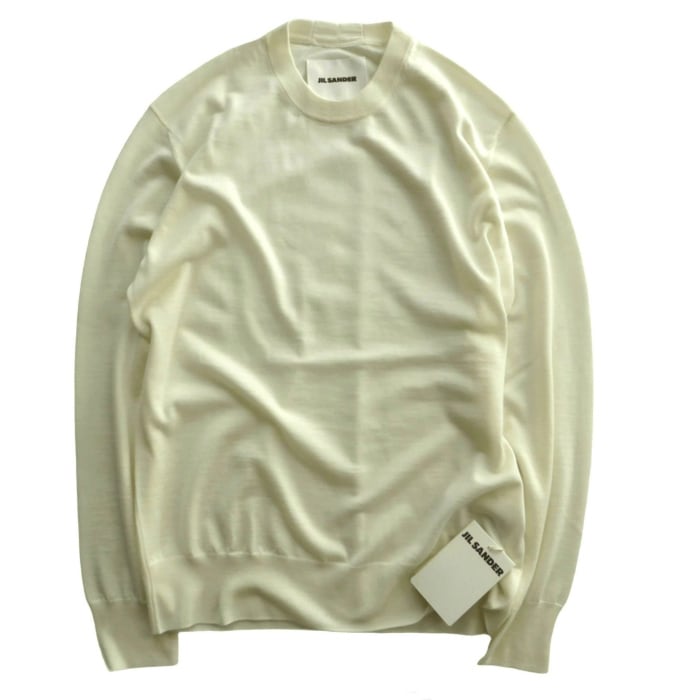 ���륵����� ��JIL SANDER�� Wardrobe ���� ������ �˥å� ���롼�ͥå� �������� 38 NATURAL J04GP0001 ������ ��˥��å����ڿ��ʡ� 