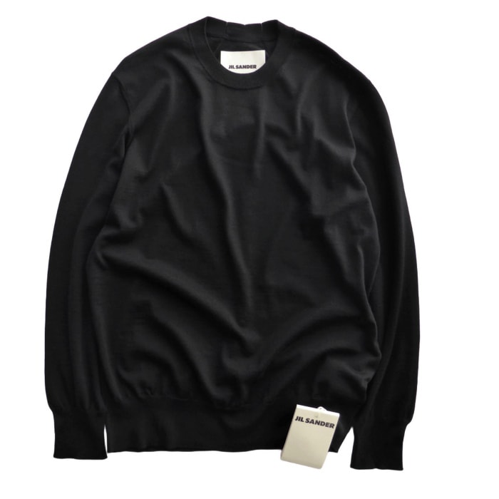 ���륵����� ��JIL SANDER�� Wardrobe ���� ������ �˥å� ���롼�ͥå� �������� 42 BLACK J04GP0001 ������ ��˥��å����ڿ��ʡ� 