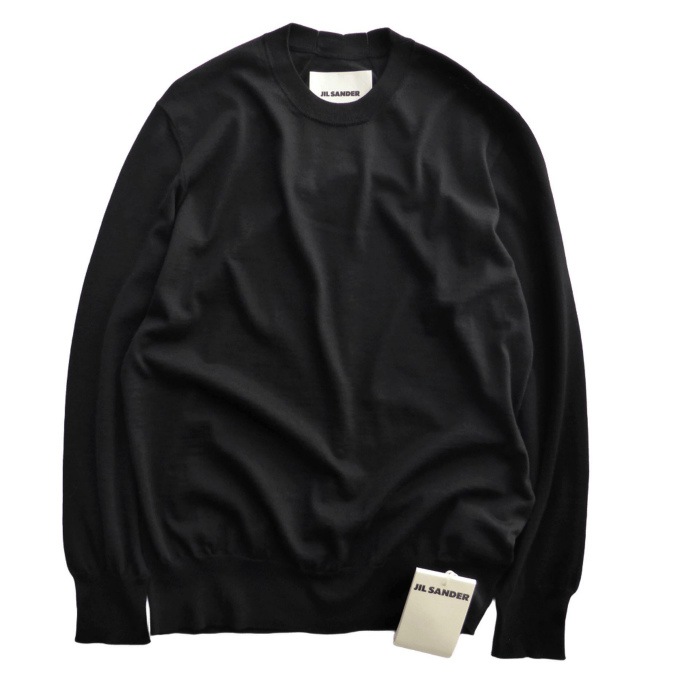 ���륵����� ��JIL SANDER�� Wardrobe ���� ������ �˥å� ���롼�ͥå� �������� 40 BLACK J04GP0001 ������ ��˥��å����ڿ��ʡ� 
