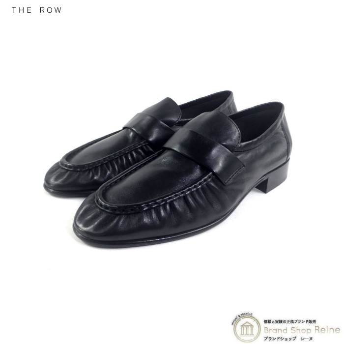 �������� ��The Row�� Soft Loafer �ʥåѥ쥶�� �����ե��� ��39 1/2 ���塼�� �� F1280 �֥�å��ڿ��ʡ� 