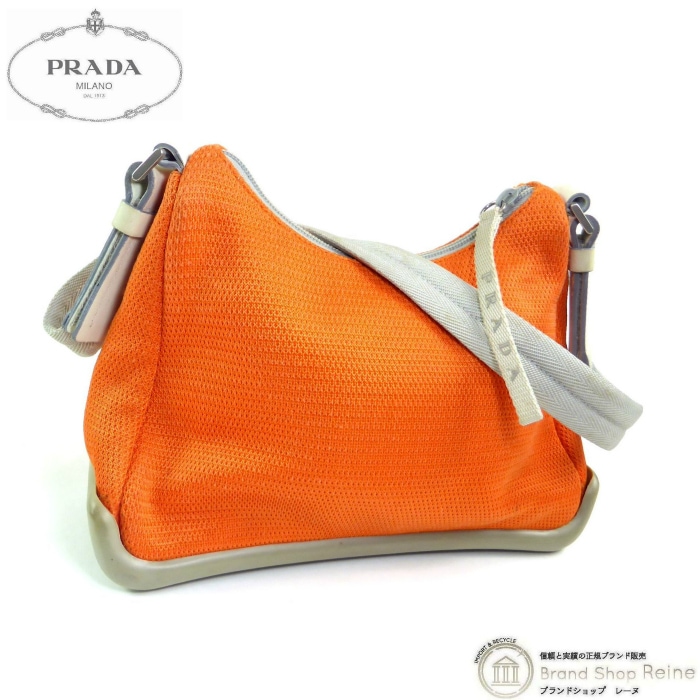 �ץ�� ��PRADA�� �ץ�����ݡ��� ��å��� �����Х� ��С��� ���ݤ� �������� �Хå� B9908 ����󥸡ߥ١��������š� 