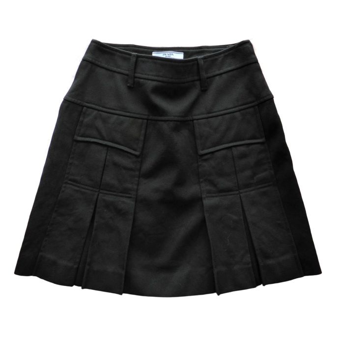 �ץ�� ��PRADA�� ������ �����ɥ饤�� �ߥ� �������� ���ݡ��ƥ� 38 �֥�å� P182Q ����������š� 