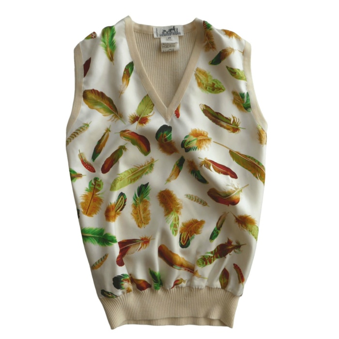 ����᥹ ��HERMES�� ���륯�ߥ����� ��֥˥å� V�ͥå� �٥��� ������ơ��� 38 �����ߥ١����� ����������š� 