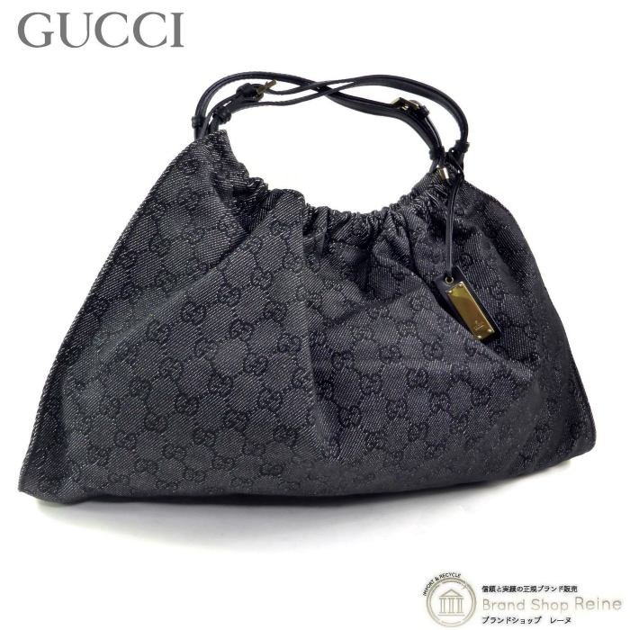���å� ��GUCCI�� GG �ǥ˥� ���㥬���� �����Х��ߥ쥶�� �ϥ�� �Хå� 76554 ���󥹥饵���ȡߥ֥�å�����š� 