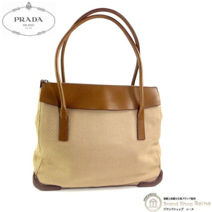 �ץ�� ��PRADA�� �����åȥ��ɥ����� �쥶�� �ϥ�ɥХå� B9500 CAMMELLO����š� 