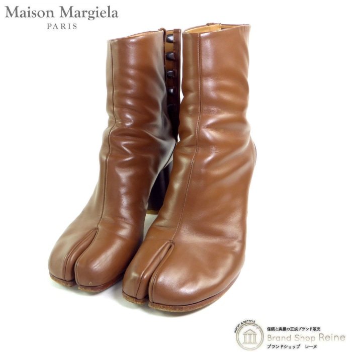 �᥾�� �ޥ른���� ��Maison Margiela�� Tabi ���� ­�� ���硼�ȥ֡��� �����ե쥶�� S58WU0260 �֥饦�� #38����š� 