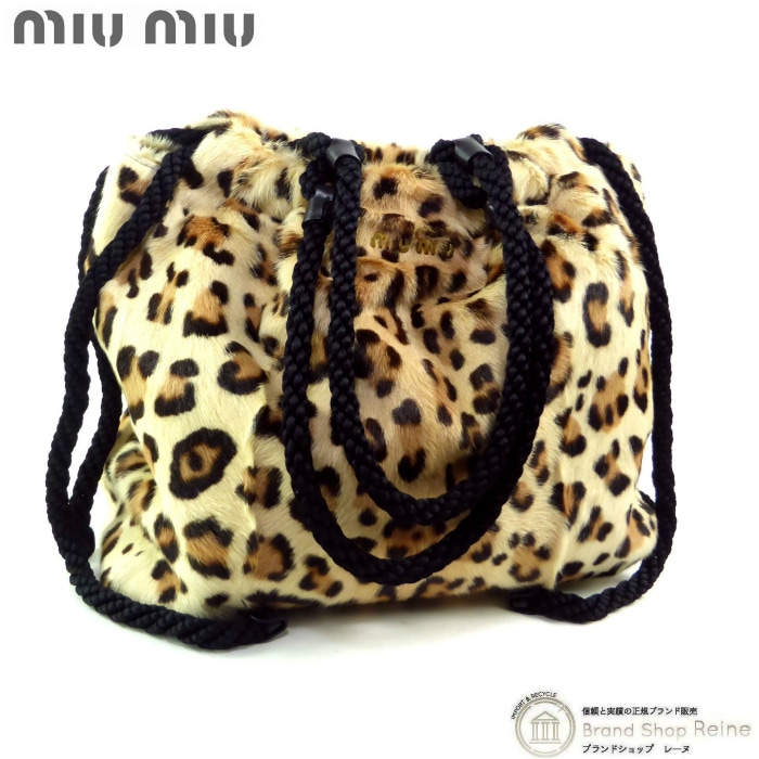 �ߥ奦�ߥ奦 ��MIUMIU�� �쥪�ѡ��� �ϥ饳 �ҥ祦�� ���� �ɥ������ȥ�� �ȡ��� �������� �Хå� 5BG060 �١�����ߥ֥饦�����š� 