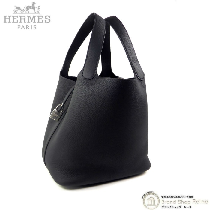 ����᥹ ��HERMES�� �ԥ�������å�MM 22 �ȥ��󥯥�ޥ� �֥�å� K�� �ϥ�� �ȡ��� �Хå� H060991CK�ڿ��ʡ� 