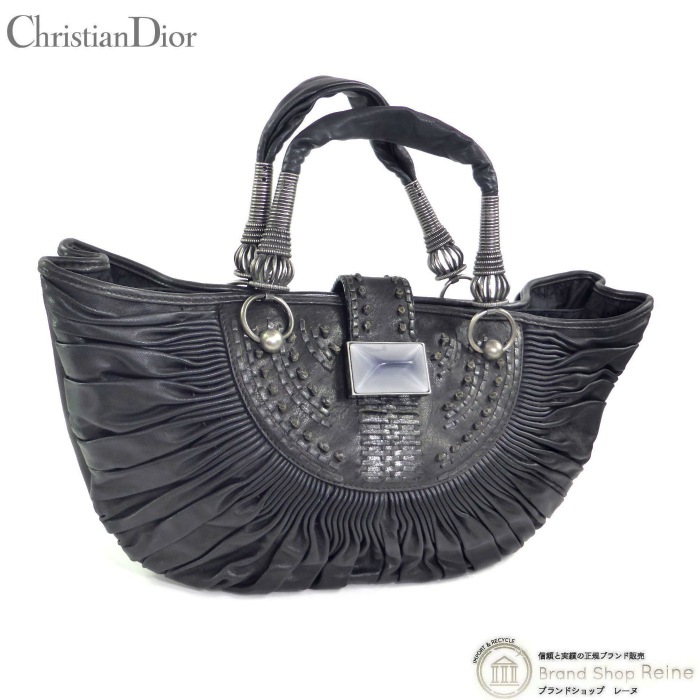 ���ꥹ�����ǥ������� ��Christian Dior�� ���㥶�� �ɥ졼�� �ϡ��եࡼ�� �ȡ��� �ϥ�� �Хå� �֥�å�����š� 