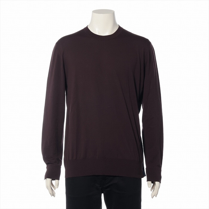 ����᥹ ��HERMES�� ������ߥ��륯 ���롼�ͥå� �˥å� �������� �ȥåץ� L �֥饦�� ������ ��� ������ʡ���š� 