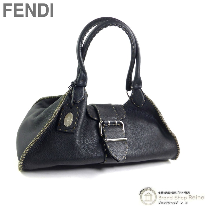 �ե���ǥ� ��FENDI�� ����ꥢ �ȡ��� �ۡ��ܡ� ���ߥ������� �Хå� 8BR487 �֥�å�����š� 