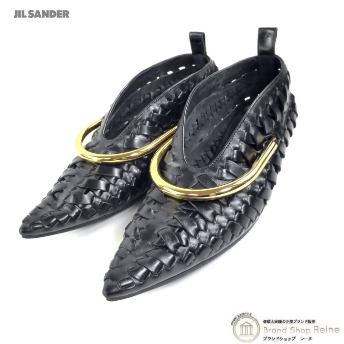 ���륵����� ��JIL SANDER�� ��å��� �쥶�� �ե�åȥ����ե��� J15WZ0007 BLACK �� ���塼�� ��37����š� 