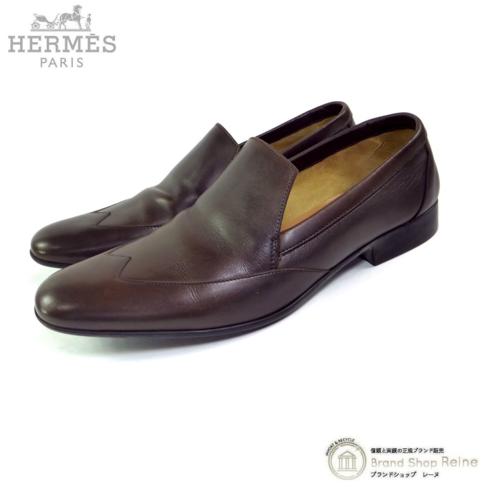 ����᥹ ��HERMES�� �쥶�� �����ե��� �ӥ��ͥ����塼�� �� ��39 1/2 �֥饦�����š� 