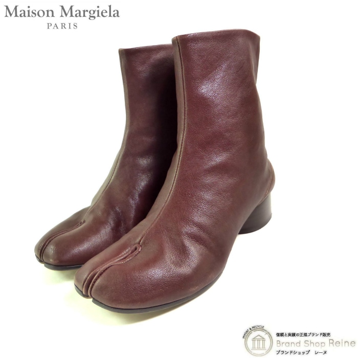 �᥾�� �ޥ른���� ��Maison Margiela�� Tabi ���� ­�� ���硼�� �֡��� ��ॹ���� ������ơ����쥶�� S58WU0273 �֥饦�� ��36����š� 