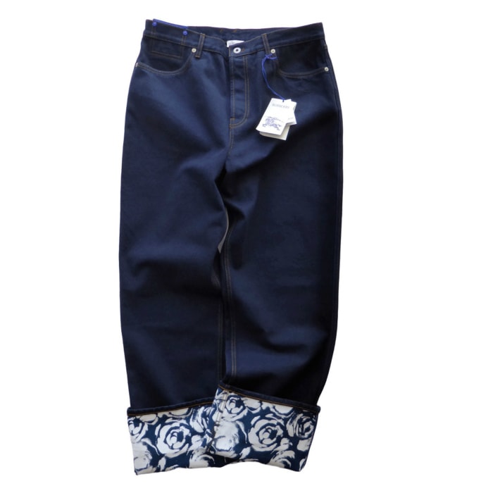 �С��Х꡼ ��BURBERRY�� �����륢�å� �ǥ˥� �磻�ɥѥ�� �֥ץ��� #32 �ͥ��ӡ� 8080774 ������ ��󥺡���š� 