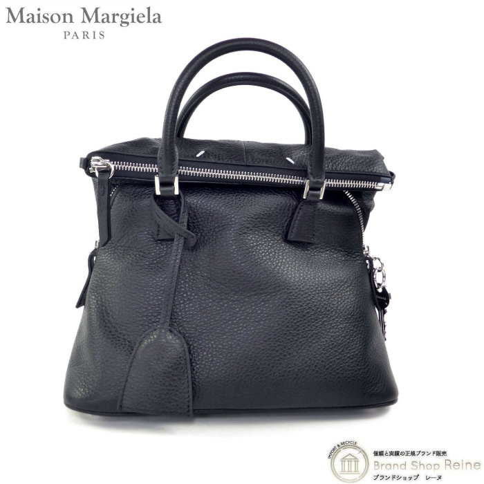 �᥾�� �ޥ른���� ��Maison Margiela�� 5AC ���ե� �ߥ˥Хå� 2way �ϥ�� �������� �Хå� SB1WG0084 �֥�å��ڿ��ʡ� 