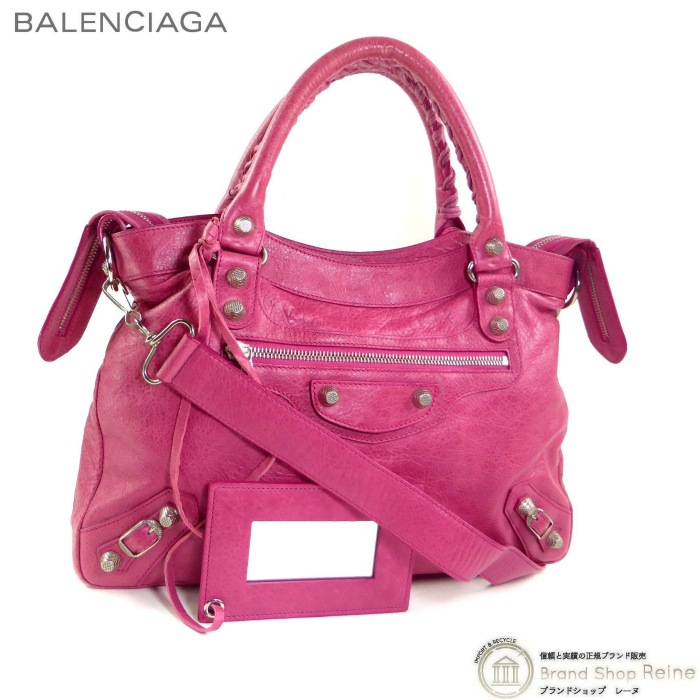 �Х�󥷥��� ��BALENCIAGA�� �������㥤����ȥ����� 2way �������� �ϥ�� �Хå� ��ॹ���� 240578 �������ԥ󥯡�SV������š� 