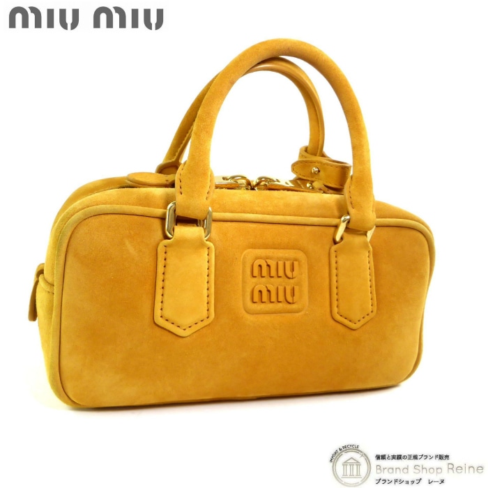 �ߥ奦�ߥ奦 ��MIUMIU�� ���륫�ǥ� �ѥǥå� �������� �ȥåץϥ�ɥ� 2way �������� �ϥ�� �Хå� 5BB142 ��������������š� 