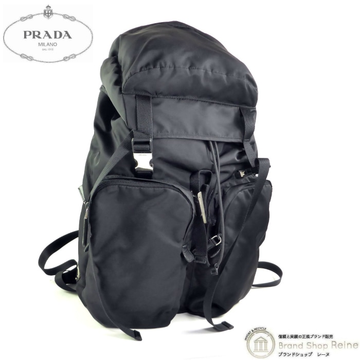 �ץ�� ��PRADA�� �ʥ����� �ե��֥�å� �ƥ����� �Хå��ѥå� ���å� 2VZ065 NERO ��󥺡���š� 