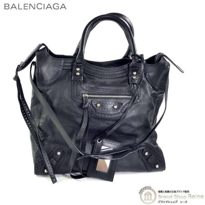 �Х�󥷥��� ��BALENCIAGA�� ��������ƥ� ���ݤ� �������� 2way �ϥ�� �Хå� 266434 �֥�å�����š� 