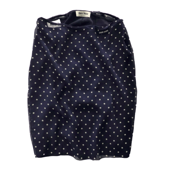 �ߥ奦�ߥ奦 ��MIUMIU�� ���륯 ���ե��� �ݥ륫�ɥå� �������� ���� #36 �ͥ��ӡ� MG2099 ����������š� 
