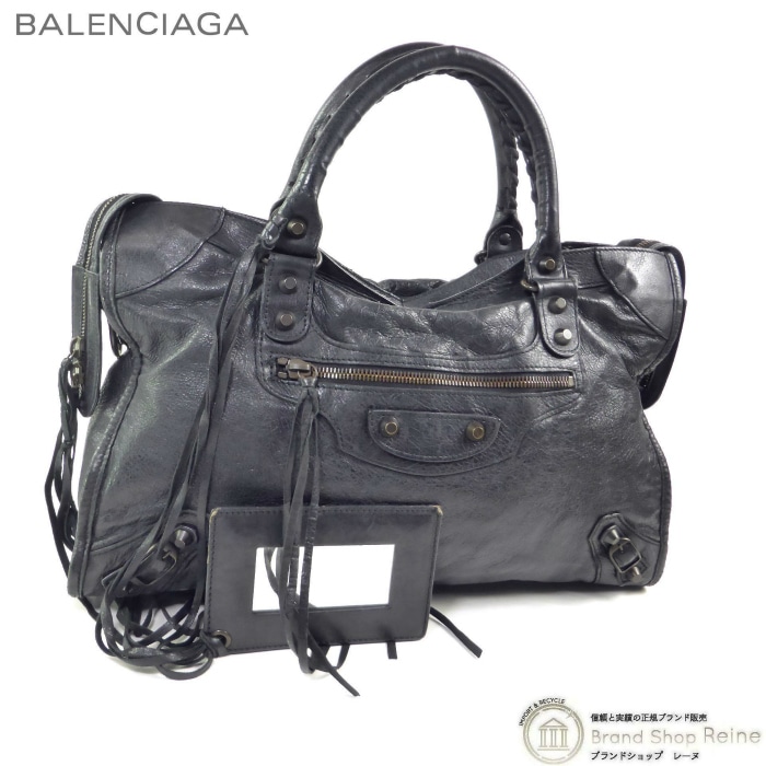 �Х�󥷥��� ��BALENCIAGA�� �������ƥ� ��ॹ���� ���ݤ� �������� 2way �ϥ�� �Хå� 115748 �֥�å�����š� 