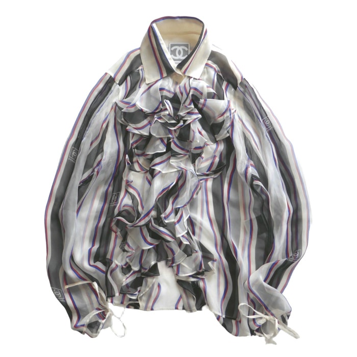 ����ͥ� ��CHANEL�� ���륯 ���ȥ饤�� �ե�� �֥饦�� ��ܥ� 07P #38 �ۥ磻�ȷ� P30758 ����������š� 