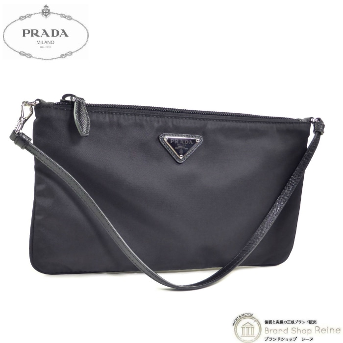 �ץ�� ��PRADA�� �ƥ����� �ʥ����� �ȥ饤���󥰥���� �ݡ��� �Хå� 1NI545 NERO�ڿ���Ʊ�͡� ���