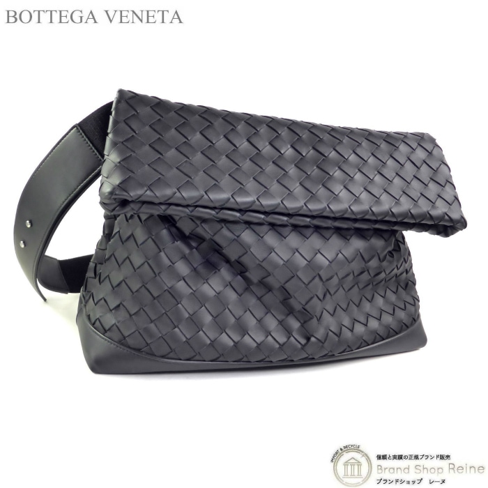�ܥåƥ� �����ͥ� ��BOTTEGA VENETA�� ����ȥ���㡼�� �ޤꤿ���ߥե�å� ���������Хå� �֥�å� ��󥺡���š� 