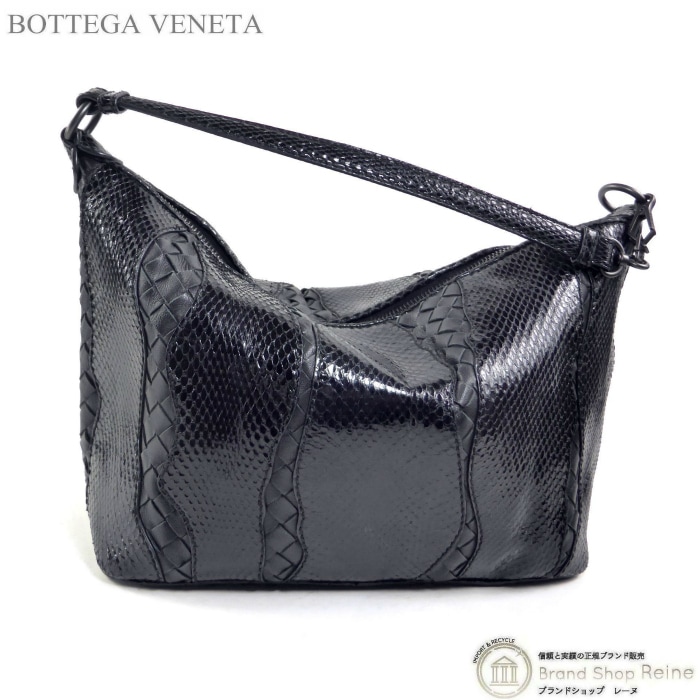�ܥåƥ� �����ͥ� ��BOTTEGA VENETA�� �ѥ����� ����ȥ���㡼�� �ϥ�ɥХå� �֥�å�����š� 
