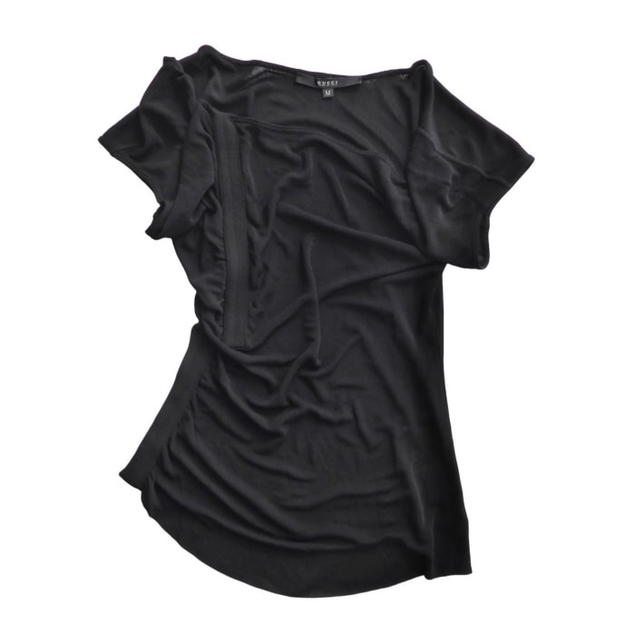 ���å� ��GUCCI�� ������������ �Ρ����꡼�� �˥å� �ȥåץ� #M �֥�å� 91254 28459 ����������š� 