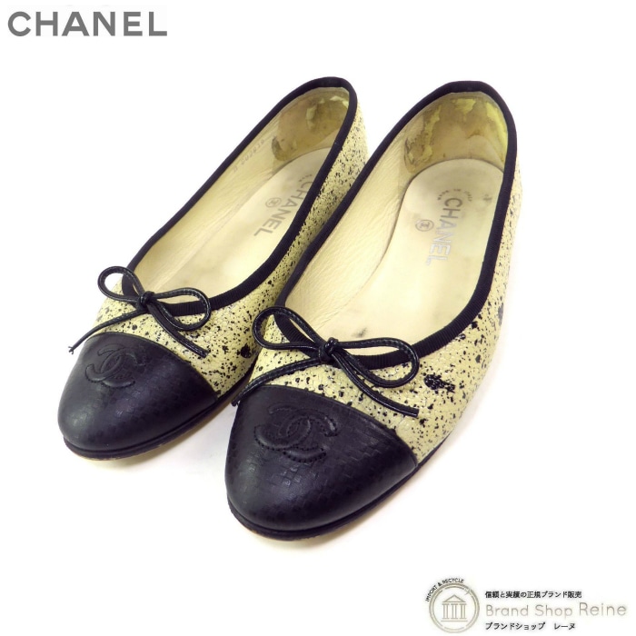 ����ͥ� ��CHANEL�� �Х�꡼�� ��ܥ� �Х쥨 �ե�å� ���塼�� COCO�ޡ��� �� G02819 #38C ���꡼��ߥ֥�å�����š� 