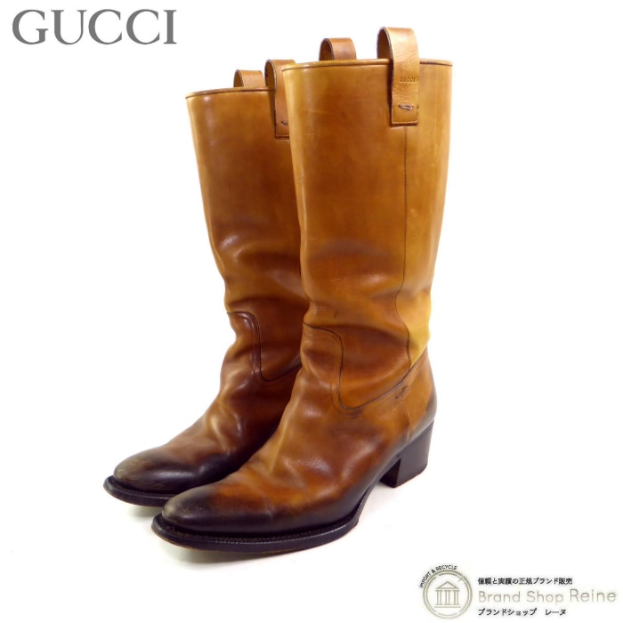 ���å� ��GUCCI�� �쥶�� ���󥰥֡��� �� ���塼�� 121952 ��36 1/2 C �֥饦�����š� 