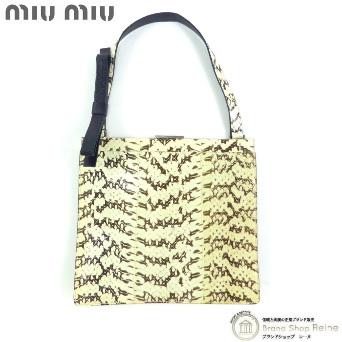 �ߥ奦�ߥ奦 ��MIUMIU�� �ѥ����� �쥶�� ��ܥ� �������� �ϥ�� �Хå� �١�����ߥ֥饦��ߥ֥�å�����š� 
