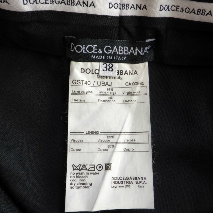 �ɥ��������ɥ��åС��� ��DOLCE&GABBANA�� ������ ����å��� �ѥ�� �����륢�å� ���֥� 38 �֥�å� GST40/UBAJ ����������š� 
