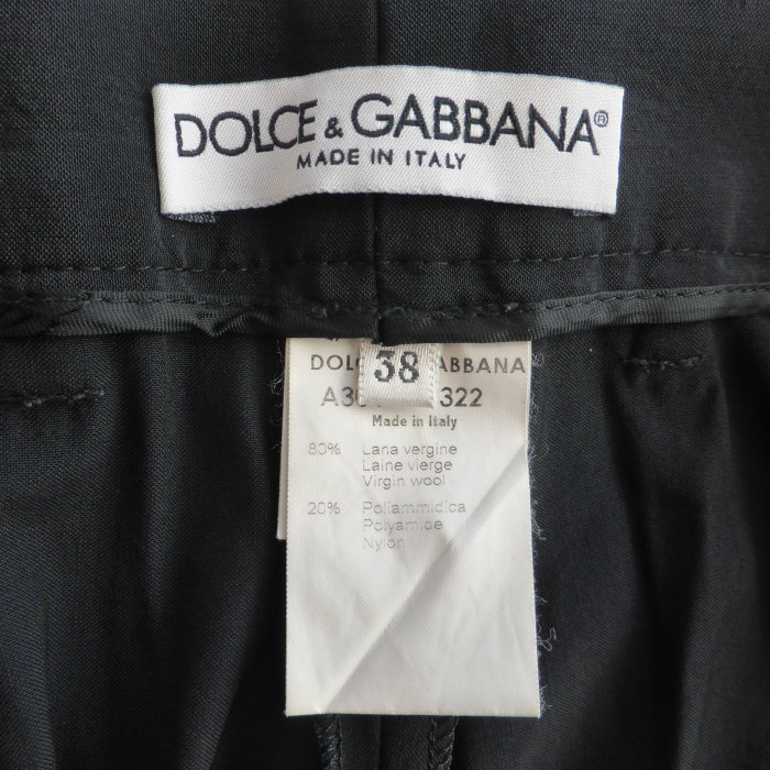 �ɥ��������ɥ��åС��� ��DOLCE&GABBANA�� ������ߥʥ����� ����å��� ���ȥ졼�� 00SS 38 �֥�å� A304 ����������š� 