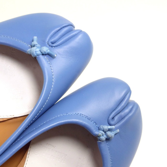 �᥾�� �ޥ른���� ��Maison Margiela�� Tabi ���� ­�� �Х�꡼�� ���塼�� �Х쥨 �ե�å� �� S58WZ0042 �饤�ȥ֥롼 #37����š� 