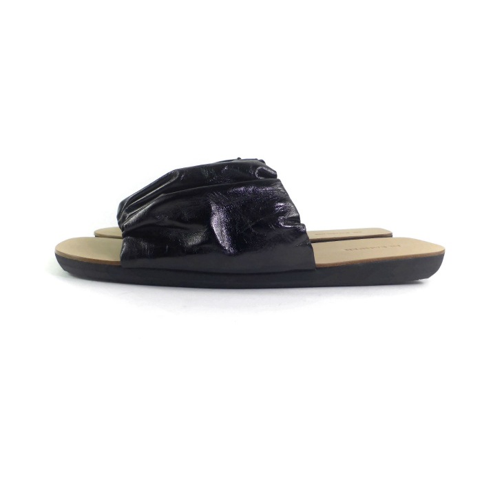���륵����� ��JIL SANDER�� ���㥶���ǥ��ơ��� �쥶�� �����ץ�ȥ� �ե�åȥ������ J15WP0077 �֥�å� ��38�ڿ��ʡ� 