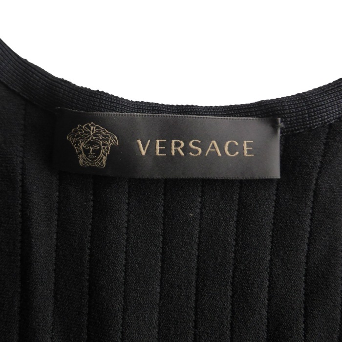 �����륵������ ��VERSACE�� ��å��� �ڤ��ؤ� T����� ���åȥ��� �ȥåץ� V�ͥå� 38 �֥�å� ����������š� 