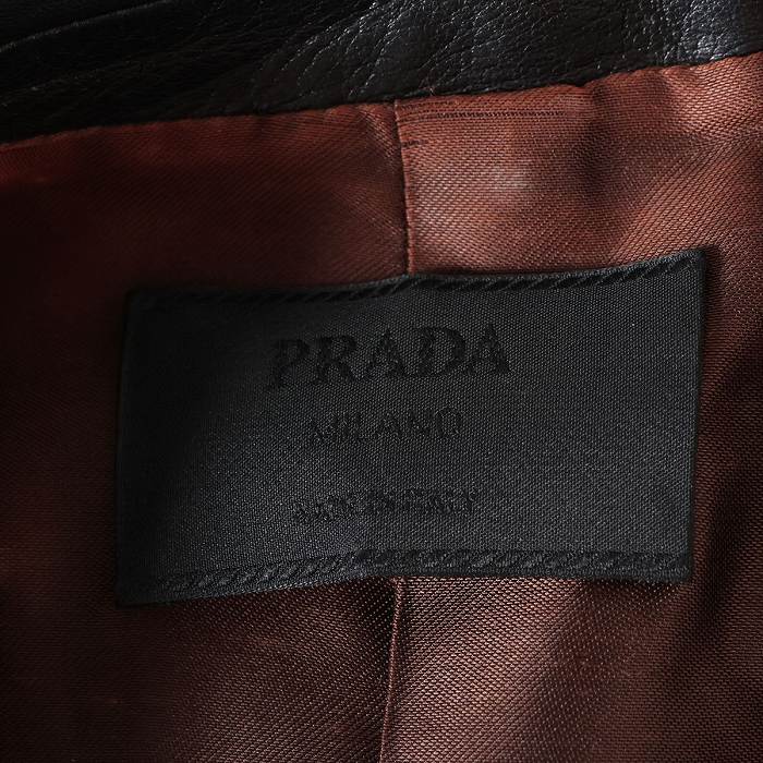 �ץ�� ��PRADA�� �쥶�� ���㥱�å� #40 Ĺµ �֥�å� ����������š� 