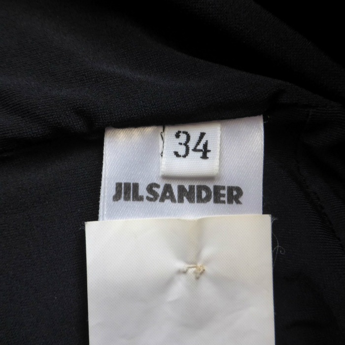 ���륵����� ��JIL SANDER�� �ʥ����� Ĺµ �ȥåץ� ���ȥ�å� ���󡦥ե졼�륿�� #34 �֥�å� ����������š� 