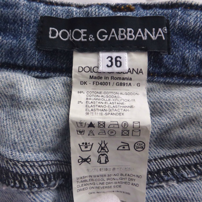 �ɥ��������ɥ��åС��� ��DOLCE&GABBANA�� �ǥ˥�ߥ졼�� �ߥ� �������� 36 ����ǥ����ߥۥ磻�� FD4001 ����������š� 