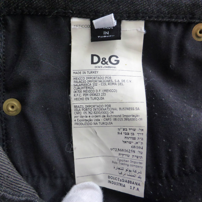 �ɥ��������ɥ��åС��� ��DOLCE&GABBANA�� D&G �ǥ˥� �ߥ� �������� �쥶���ѥå� 24 �֥�å� SI0730 ����������š� 
