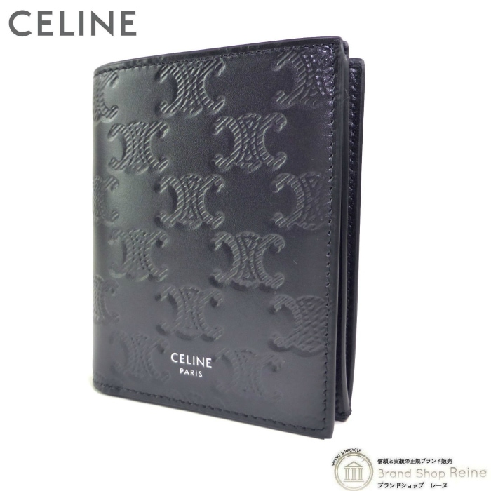 セリーヌ （CELINE） トリオンフ エンボス加工 コンパクト ウォレット