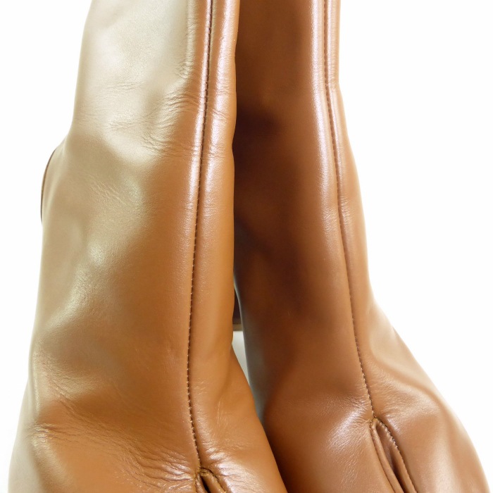 �᥾�� �ޥ른���� ��Maison Margiela�� Tabi ���� ­�� ���硼�ȥ֡��� �쥶�� S58WU0260 �饤�ȥ֥饦�� #38�����ʡ� ���