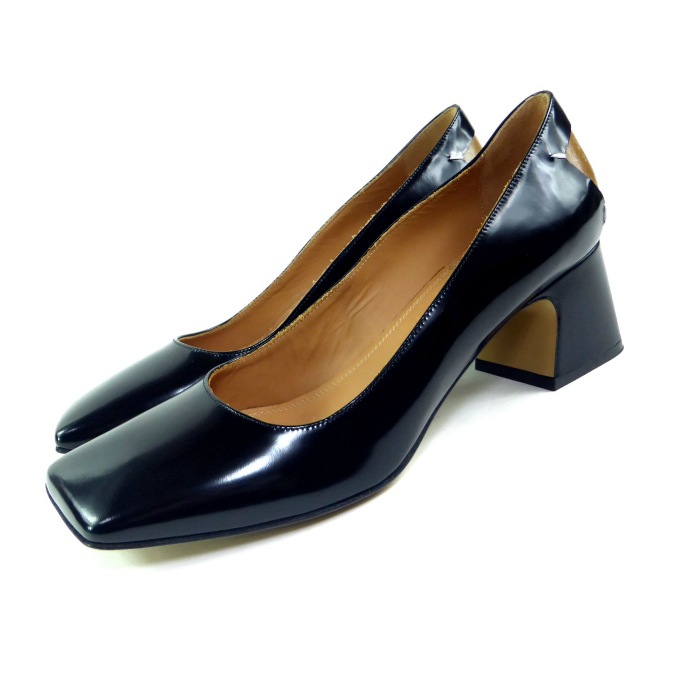 �᥾�� �ޥ른���� ��Maison Margiela�� �쥶�� ���������ȥ� �ѥ�ץ� S58WL0226 �� ���塼�� #37 1/2 �֥�å�����š� 