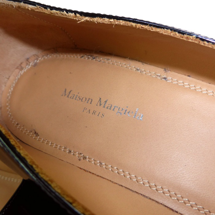 �᥾�� �ޥ른���� ��Maison Margiela�� �쥶�� ���������ȥ� �ѥ�ץ� S58WL0226 �� ���塼�� #37 1/2 �֥�å�����š� 