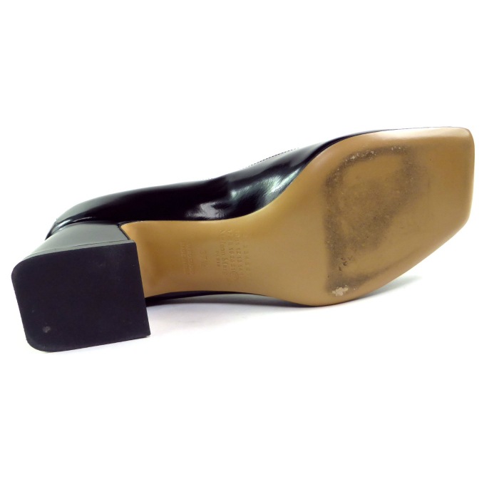 �᥾�� �ޥ른���� ��Maison Margiela�� �쥶�� ���������ȥ� �ѥ�ץ� S58WL0226 �� ���塼�� #37 1/2 �֥�å�����š� 