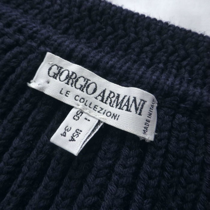 ����른������ޡ��� ��Giorgio Armani�� ���Υ����� V�ͥå� �˥å� 90ǯ�� #50 �ͥ��ӡ��� ������ ��󥺡���š� 