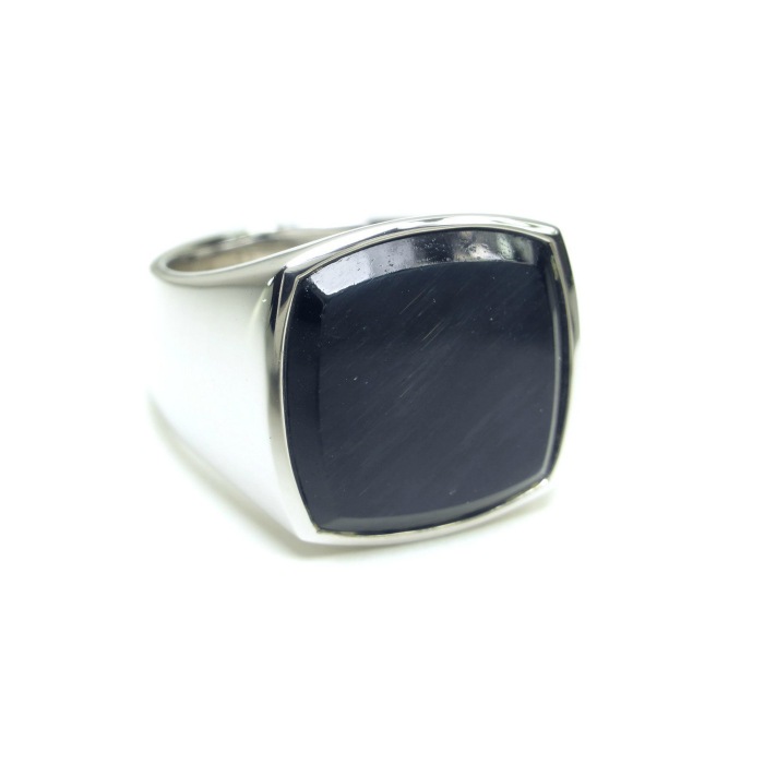 �ȥ०�å� ��TOM WOOD�� Cushion Ring ���å���� ��� �֥롼�ۡ������� ��� ����С� 925 ���� #52 12�� 100306�ڿ��ʡ� 